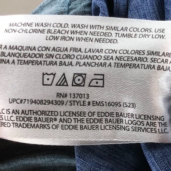 Eddie Bauer Men's Woven Tech Pull On Short True Blue Size XL - Picture 5 of 8